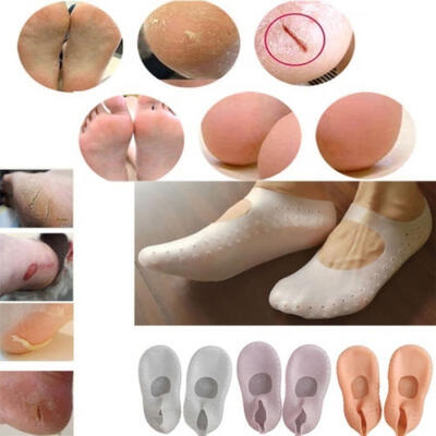 

1Pair Silicone Moisturizing Gel Heel Sock Cracked Foot Skin Care Protector