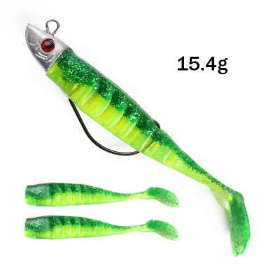 

New Soft Jig Fish Lead Head Fishing Lure 100mm154g 120mm26g Jigging Soft Bait Fishing Tackle For Ice Fishing Saltwater Fresh