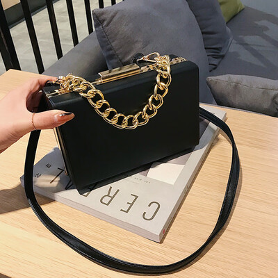 

2019 New High Quality Box Simple Crossbody Shoulder Bags Fashion Chain Women Small Vintage Messenger Bags Luxury Summer Handbag