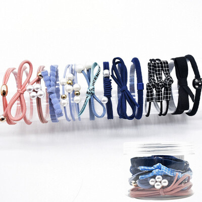 

Fashion Headwear Set Small Fresh Hair Band Hair Accessories Women Hair Ponytail Rubber Band Sweet Head Rope Scrunchie 12PCSSet