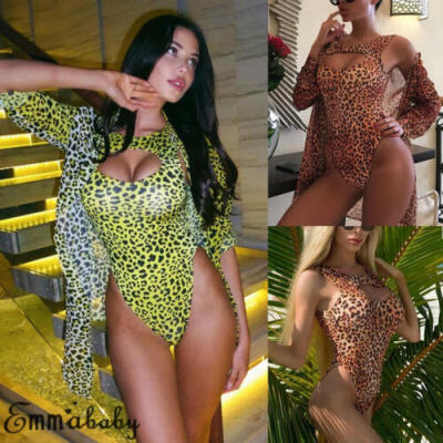 

Women One Piece Swimsuit Bikini Swimwear Bathing Monokini Beach Bikini Cover up