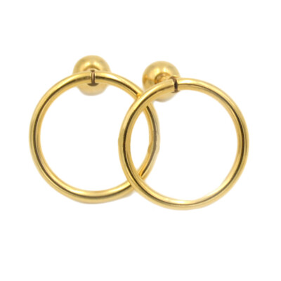 

Large Ring Accessories Gold Earrings Anti-allergic Earrings Fashion Exaggerated 1 Accessory Pc Simple