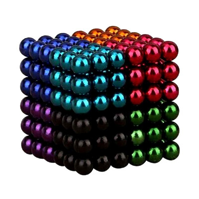 

1000Pcs 5mm Magnetic Ball Set Magic Magnet Cube Building Toy for Stress Relief Mix 10-Color