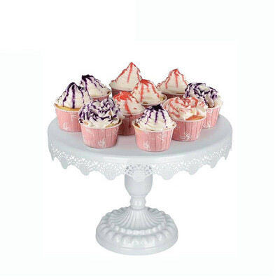 

2515CM Wedding Dessert Table Decor Cake Stand Wrought Iron Pastry Rack White