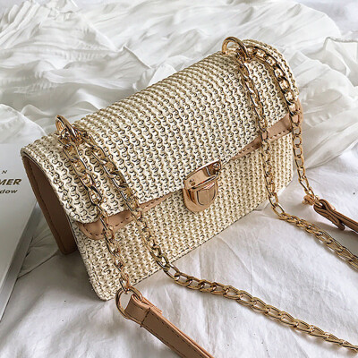 

Tailored Women New Fashion Wild Chain Bag Messenger Shoulder Bag Weaving Bag