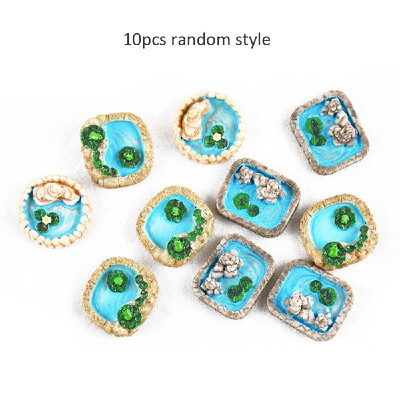 

10pcsset Mini Pool Fairy Garden Resin DIY Craft Ornaments Miniature Landscape Model Home Decoration Photography Props Childrens