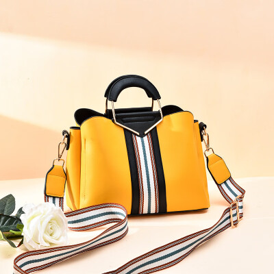 

2019 summer Europe&America big bag fashion casual PU leather handbag simple handbag diagonal bag handbag