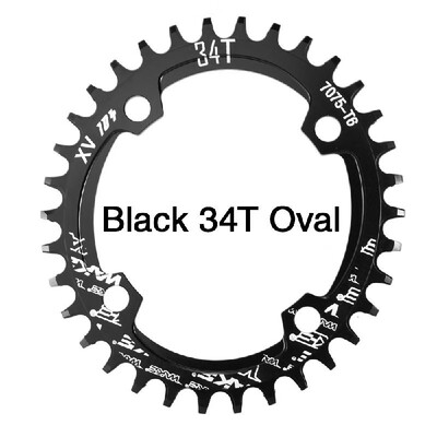 

Bike Narrow Wide Chainring Crankset Single Chain Ring Bike Round Oval Chainrings BCD 104MM 32T 34T 36T 38T