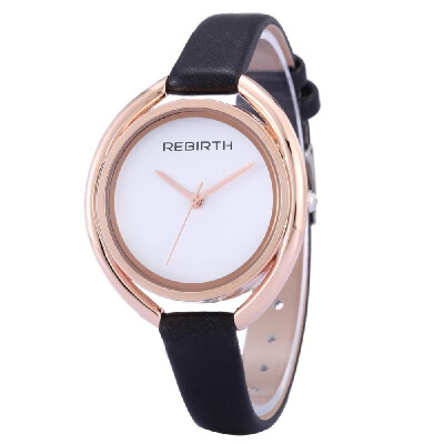 

REBIRTH Womens Watch Fashion Ladies Watches Leather Band Watch E