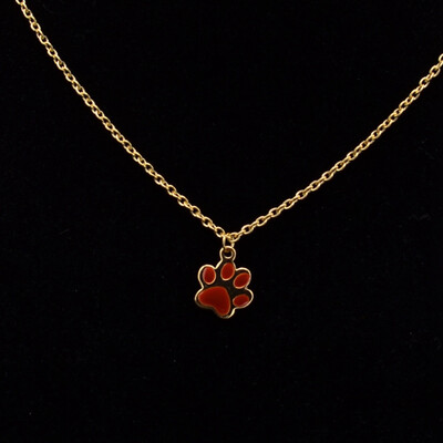

Fashion Cute Pets Dogs Footprints Paw Chain Pendant Necklaces & Pendants Jewelry For Women Sweater Necklace
