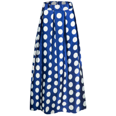 

Roseonmyhand Fashion Party Cocktail Summer Women Dot Printed Skirt High Waist Full-SkirSkirt