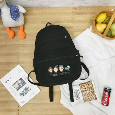 

Ins schoolbag female Korean version of senior high school students with large capacity computer bag backpack for junior high schoo
