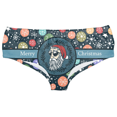 

Toponeto Ladies Hipsters Panties Christmas Themed Women Panties Christmas Print Underwear