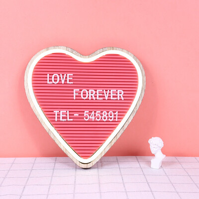 

〖Follure〗LED Pink Heart-Shaped Custom Letter Display Notice Message Board