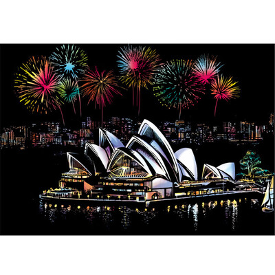 

Tailored 161x113in Magic Scratch Art Painting Paper With Drawing Stick Kids Toy