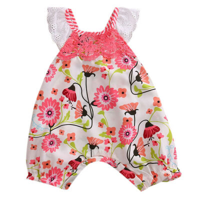 

Newborn Baby Girl Floral Romper Jumpsuit Bodysuit Clothes Outfit Summer