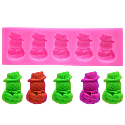 

3D Christmas Tree Snowman Soap Cake Mold Chocolate Silicone Mold Diy Decor Tool