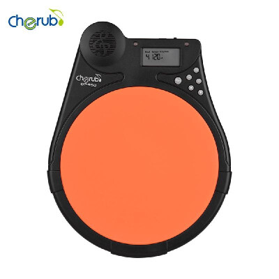

Cherub DP-950 Mute Drum Tutor Portable Digital Drum Practice Pad with 9 Preset Drum Styles 4 Training Modes Metronome Function LCD