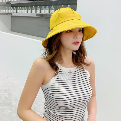 

Fishermans Hat Female Korean Wave Joker Sun Hat Sunscreen UV large brim visor Sun Foldable Sun Hat