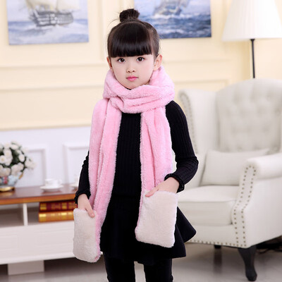 

Autumn&winter new childrens scarf cartoon plush embroidery multi-function hat scarf warm shawl men&women baby Wai