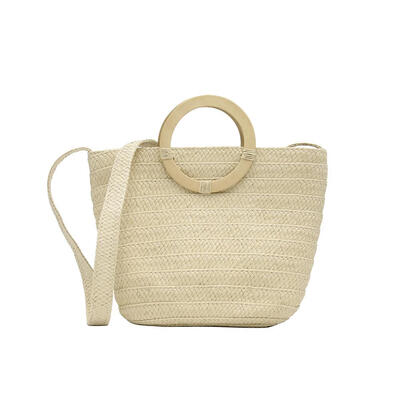 

Fashion Round Shoulder Handbags Straw Woven Women Crossbody Top-handle Bags