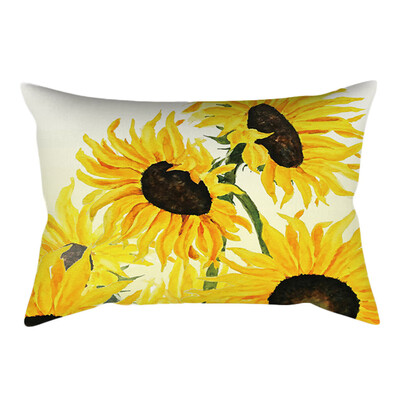 

〖Follure〗Pineapple Leaf Yellow Pillow Case Sofa Car Waist Throw Cushion Cover Home Decor