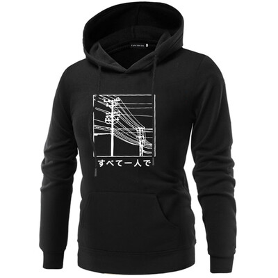 

Fashion Women Hoodie Aesthetic Graphic And Japanese Printed Long Sleeve Sweatshirt Pure Color Hooded Hoodie