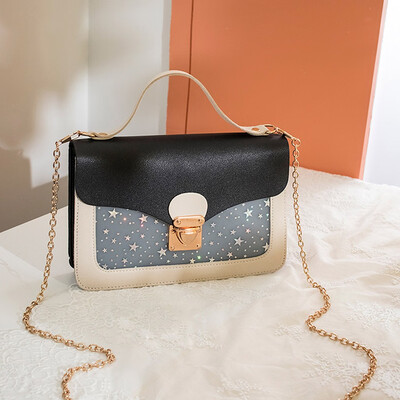 

Tailored Fashion Lady Shoulders Small Backpack Sequin Purse Mobile Phone Messenger Bag