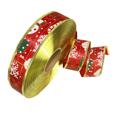 

Siaonvr 10m Long Santa Snowman Christmas Ribbon Christmas Tree Garland Decoration