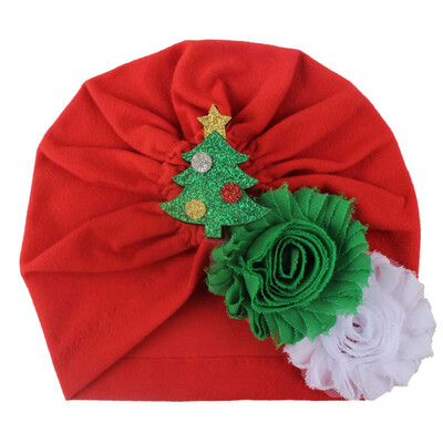

Christmas Baby Head wrap Bow Elastic Hat Hat wear Cap Warm Hairband Headband