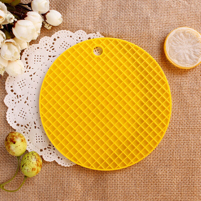 

Toponeto Silicone Heat Insulation Placemat Plate Coaster Round Pad Cup Table Bowl Mat