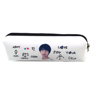 

Kpop BTS Bangtan Boys Pencil Case Cartoon Pouch Coin Bag School Supplies BTS Stationery Gift Zipper Bag