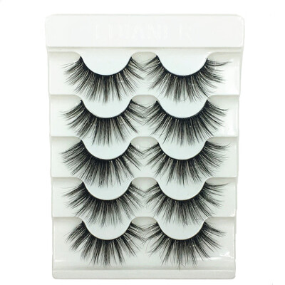 

Gobestart Sexy Party 3D False Eyelashes Lashes Voluminous Eye Lashes 5 Pair Makeup Lashes