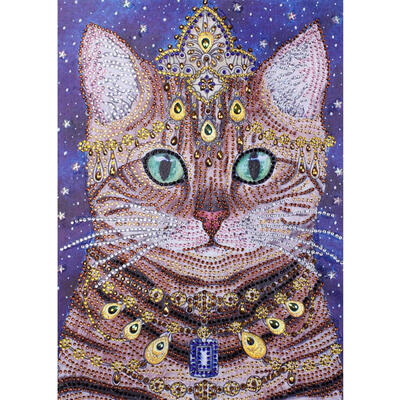 

5D DIY Special Shaped Diamond Painting Noble Cat Cross Stitch Embroidery