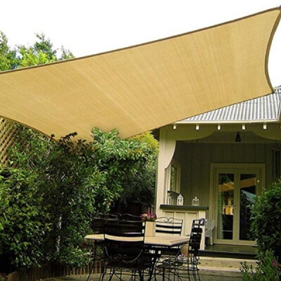 

PE Sunshade Quadrangle Practical Rectangle Sand Color Awning Scenery Shading Wind Resistance Heatproof Oxidation Resistance Canopy
