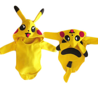 

Toddler Baby Girl Boy Pokemon Pikachu Rompers Jumpsuit Outfits Cosplay Costume