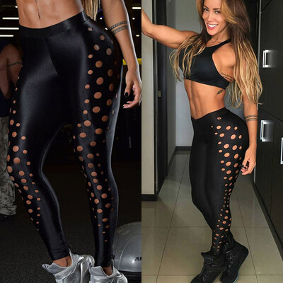 

Tailored Womens Hollow Sports Yoga Workout Gym Fitness Leggings Pants Athletic Clothes