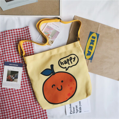 

Student Partys bag inclined bag womens canvas Korean ins wind-style single-shoulder bag&womens ulzzang
