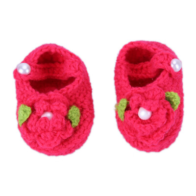 

Handmade Newborn by Infant Boys Girls Crochet Knit Toddler Shoes