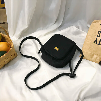 

Baggage Canvas Baggage Girls One Shoulder Slant Baggage College Students
