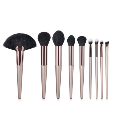 

〖Follure〗9PCS Wooden Cosmetic Makeup Brush Brushes Foundation Powder Eyeshadow Brush Set