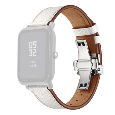 

〖Follure〗QuickRelease Softer Premium Leather Strap Replacement Band For Huami Amazfit Bip