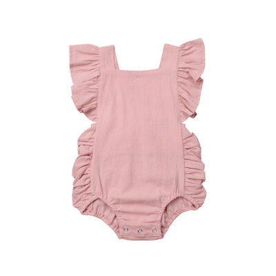 

Summer Newborn Toddler Baby Girl Clothes Ruffle Romper Jumpsuit Outfit Sunsuit