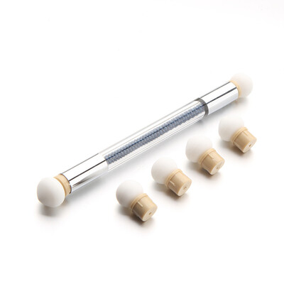 

Toponeto Glitter Powder Picking Dotting Gradient Pen Brush 6 Silica Gel Nail Art Tools