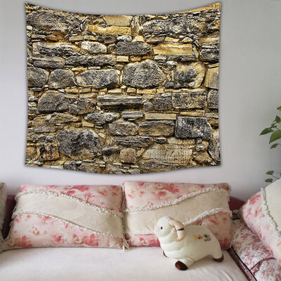 

Gobestart Retro Brick Print Print Home Tapestry Wall Hanging Wall Decoration 150x130cm