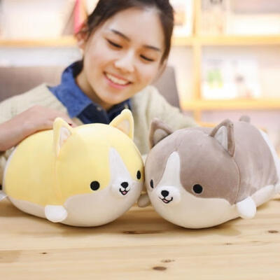 

355060CM Corgi Cute Dog Super Soft Toy Stuffed Cushion Pillow Plushie Plush
