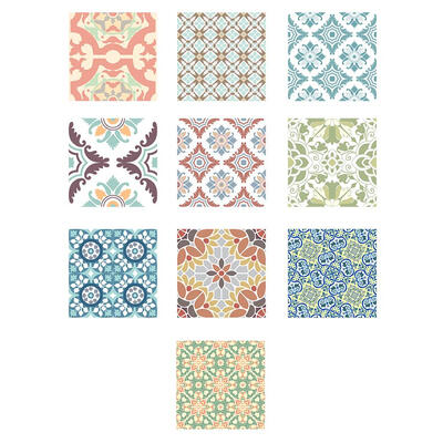 

10pcs PVC Waterproof Film Wall Stickers Kitchen Background Tiles Decals