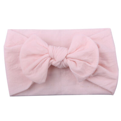 

Baby Tie Bow Pom Pom Head Wrap Turban Top Knot Headband Newborn Girl Accessories