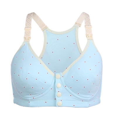 

Maternity Cotton Nursing Bra Women Front Hasp Wireless Breast Feeding Bra