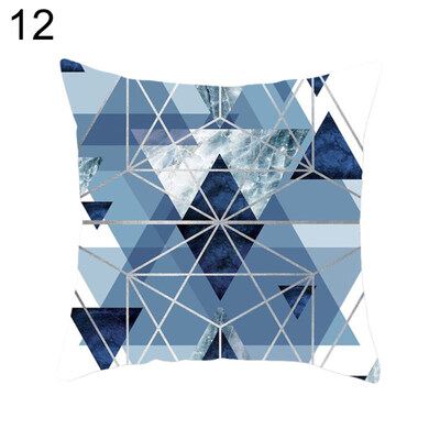 

Color Block Teardrop Triangle Geometric Pillow Case Cushion Cover Sofa Car Decor